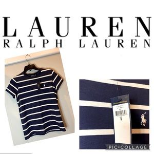 ❌SOLD❌ NWT Ladies Polo Ralph Lauren Navy/White T-Shirt SM